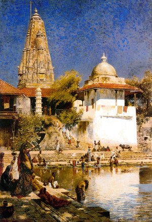 The Temple and Tank of Walkeschwar at Bombay