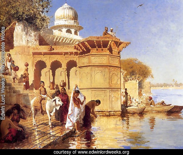 Along the Ghats, Mathura (or Picture Of The Nile)