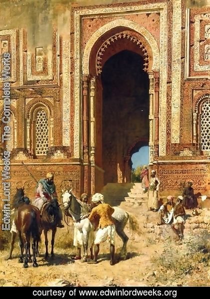 Edwin Lord Weeks - Indian Horsemen at the Gateway of Alah-ou-din, Old Delhi