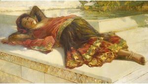 Edwin Lord Weeks - Nautch Girl Resting