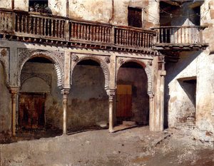 Edwin Lord Weeks - Granada Courtyard