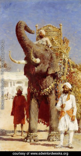 Edwin Lord Weeks - The Rajahs Elephant