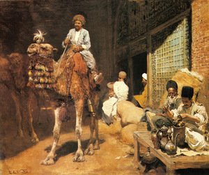 Edwin Lord Weeks - A Marketplace In Ispahan