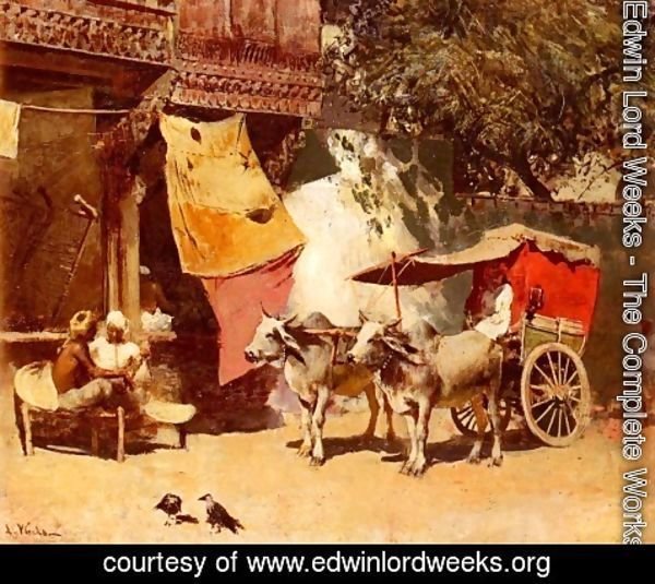 Edwin Lord Weeks - An Indian Gharry