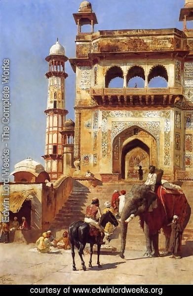 Edwin Lord Weeks - Before A Mosque