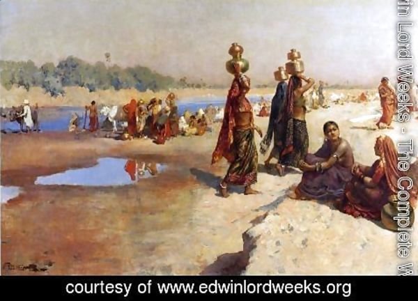 Edwin Lord Weeks - Water Carriers Of The Ganges