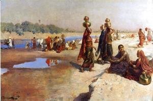 Edwin Lord Weeks - Water Carriers Of The Ganges