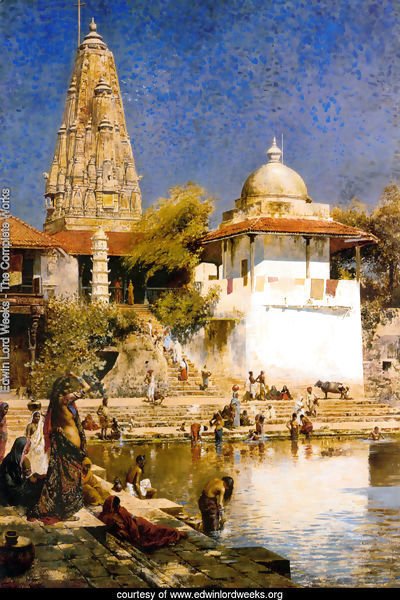 The Temple and Tank of Walkeschwar at Bombay