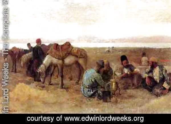 Edwin Lord Weeks - Early Morning by Lake Urumiyah, Persia