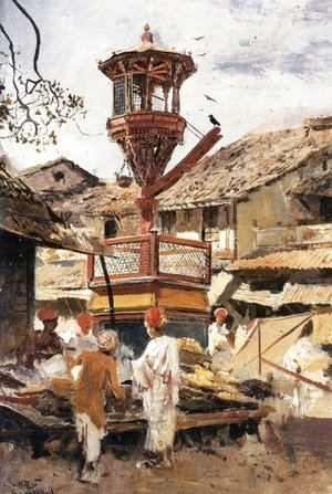Birdhouse and Market-Ahmedabad, India