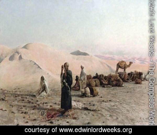 Edwin Lord Weeks - Desert prayer
