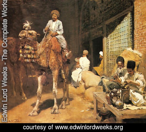 Edwin Lord Weeks - A Marketplace In Ispahan
