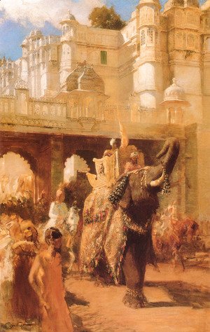 Edwin Lord Weeks - A Royal Procession