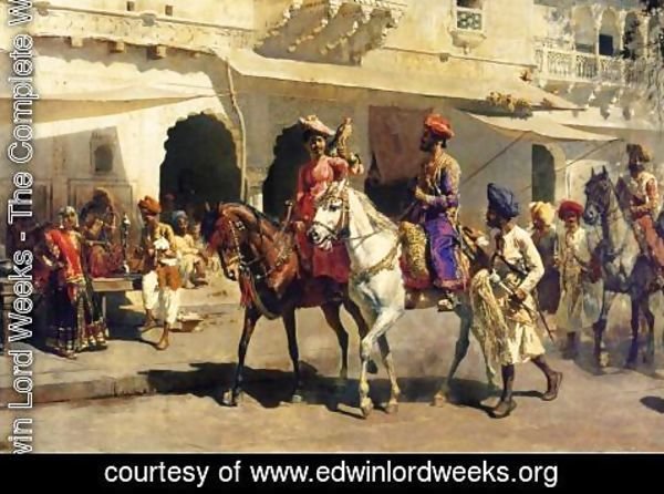 Edwin Lord Weeks - Leaving For The Hunt At Gwalior