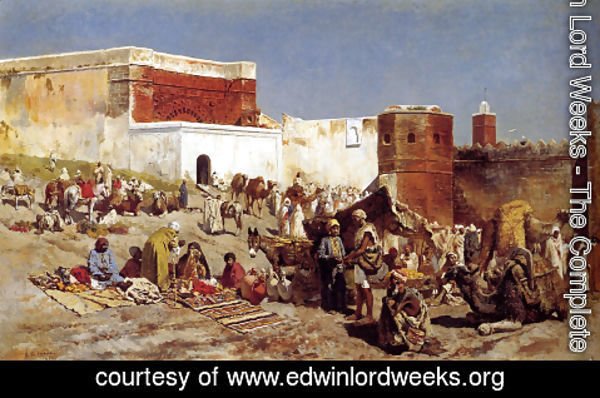 Edwin Lord Weeks - Moroccan Market