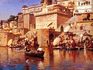 Edwin Lord Weeks - On The River Benares
