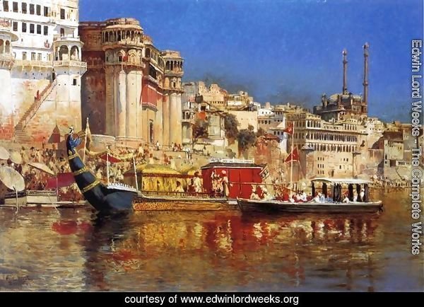 The Barge Of The Maharaja Of Benares