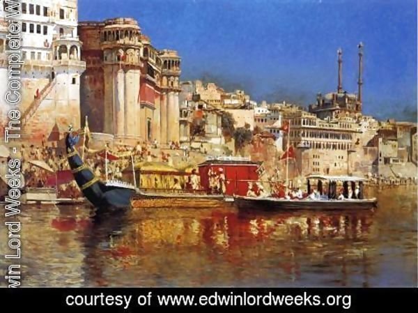 Edwin Lord Weeks - The Barge Of The Maharaja Of Benares
