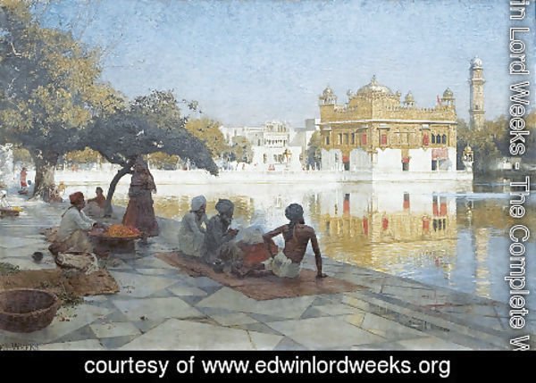 Edwin Lord Weeks - The Golden Temple  Amritsar