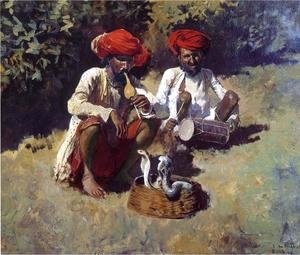 Edwin Lord Weeks - The Snake Charmers  Bombay
