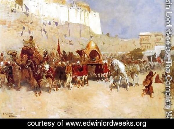 Edwin Lord Weeks - Wedding Procession  Jodhpur